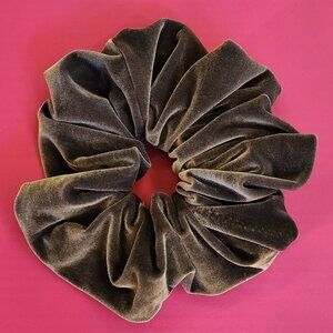 Oversized Velvet Scrunchy - Balletcore Grey Scrunchie - NWOT